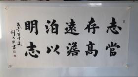 1095志当存高远，淡泊以明志136×68cm