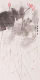 【保真】中美协会员 中书协会员 上海美院博士生导师 名家 苏金成 四尺整张写意花鸟1
