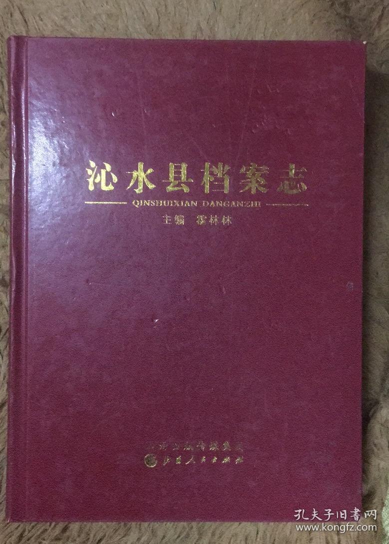 沁水县档案志  包邮 山西省沁水县地方志