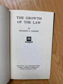 The Growth of the Law 卡多佐《法律的成长》,精装，1954年