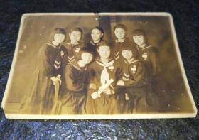 满洲国时期照片：国民高级女子中学小合影