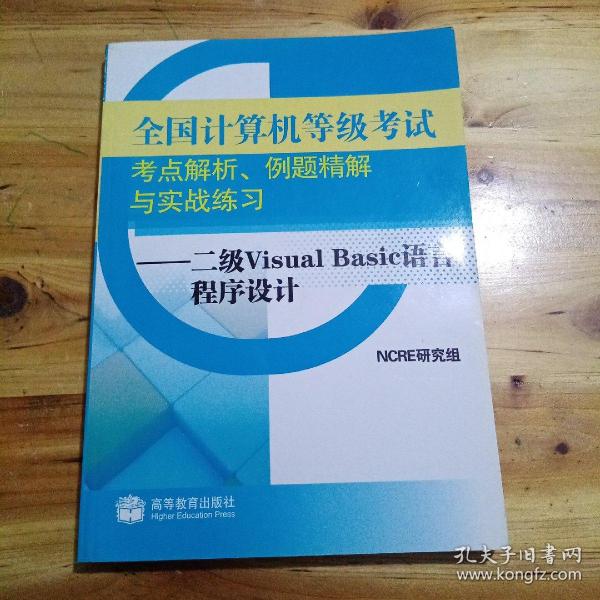 全国计算机等级考试考点解析例题精解与实战练习--二级Visual Basic语言程序设计 （库存1）