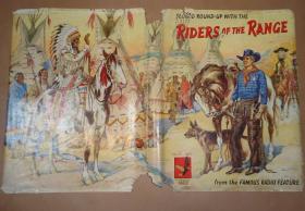 1952年 Second Round-Up With The Riders of The Range 美国西部牛仔经典《骑手行迹》初版本 彩图及漫画 原书衣全