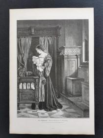 1880年木口木刻版画《第一个儿子》41.5×27.5厘米