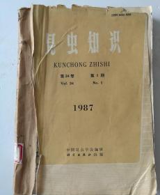 昆虫知识(双月刊) 1987年(1-6)期 合订本 (馆藏)