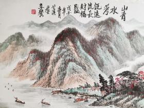 李馨（李金冬）133+66画心  山水秀