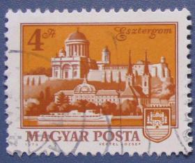 埃茨泰尔戈姆市--匈牙利邮票--早期外国邮票甩卖--实拍--包真