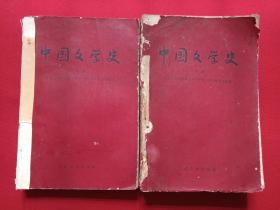 《中国文学史》上下册全1958年9月1版1959年1月北京3印（人民文学出版社，北京大学中文系文学专门化1955级集体编著，有钢笔签字：许钦寰）