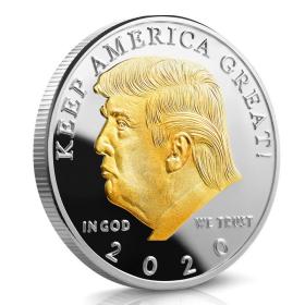 US President Donald Trump美国朗普总统大选 川普竞选纪念币