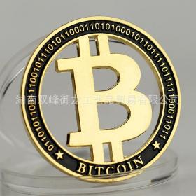 bitcoin纪念币金币镂空币外贸硬币跨境外国币