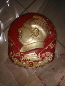 毛主席大像章  1921-1969  九公分多高