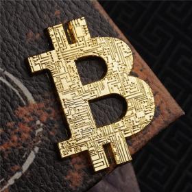 Bitcoin纪念币立体金币铸币美国币BTC镂空金币异形金币