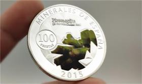 现货彩银币西班牙纪念币跨境货源 矿石币纪念章金属币外国金银币