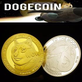 月球币狗狗币Dogecoin Commemorative Coins 外贸纪念币定制工厂