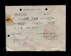 1958年：锦州铁路管理局中心医院【老介绍信】一张 收藏品