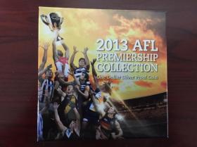 【特价】2013年 澳大利亚 AFL冠军 1元 精制银币 盒证齐
