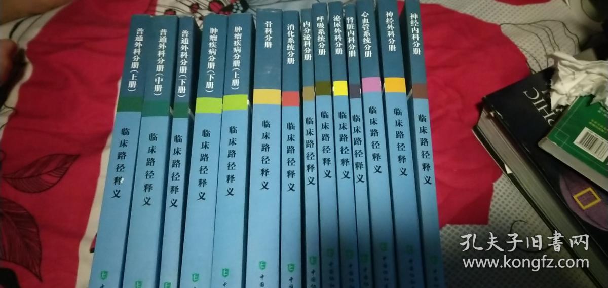 临床路径释义 2015年版【消化系统、内分泌科、呼吸系统、泌尿外科、肾脏内科、心血管系统、神经外科、神经内科、普通外科上中下、肿瘤疾病上下、骨科分册】十四册全 和售