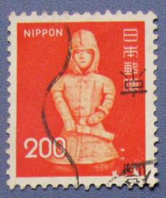 武士--日本邮票--早期外国邮票甩卖--实拍--包真