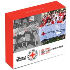 【特价】2014年 澳大利亚 红十字百年 精制银币 盒证齐全