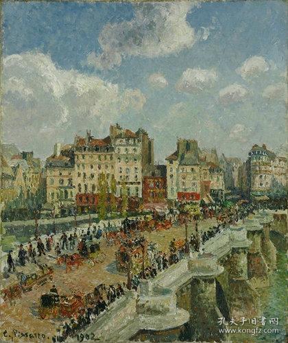 艺术微喷 油画布-Camille_Pissarro_-_The_Pont-Neuf42x50厘米