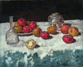 Carl_Schuch_-_Still_Life_with_Apples50x40厘米