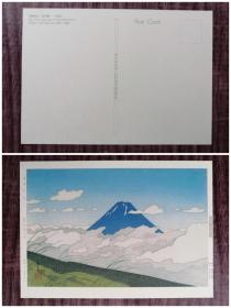 外国明信片，日本原版，富士山美术绘画，品如图