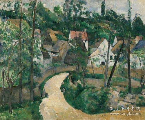 艺术微喷 油画布-Paul_Cézanne_-_Turn_in_the_Road50x41厘米