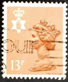 念椿萱 北爱尔兰邮票 英国女王 梅钦普票 13P信销票