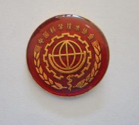 徽章： 1988年  中国科学技术学会（  直径2.2厘米）