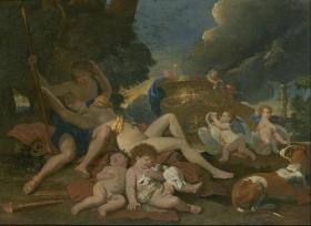 艺术微喷 油画布-Nicolas_Poussin_-_Venus_and_Adonis50x36厘米