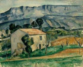 艺术微喷 油画布-Cézanne,_Paul_-_House_in_Provence50x40厘米