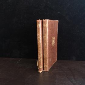 1918 Essays of Elia 兰姆著名散文集《伊利亚随笔》及其续篇，两本。英国最著名感人的散文集之一。摩洛哥山羊皮书皮，上书顶刷金，小开本，小巧精致。开本15.5cmx11.5cm。
