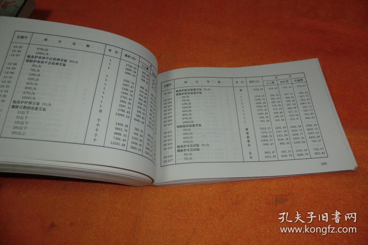 全国统一安装工程预算定额浙江省单位估价表（1994年）第二册     中国计划出版社