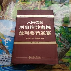 人民法院刑事指导案例裁判要旨通纂（下卷）