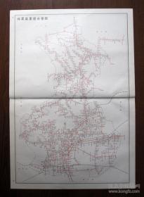 【1993年】北京市怀柔县道路单位地名图（2开 74厘米X51.5厘米）