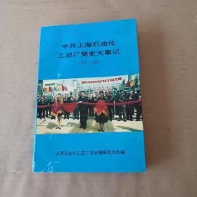 中共上海石油化工总厂党史大事记（1972---1993）