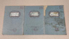 孤本《西师系小组 反右倾斗争记录本》第8、9、10号合售，1959年会议记录，全手写