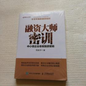 融资大师密训 中小微企业老板融资密码（全新未拆封）