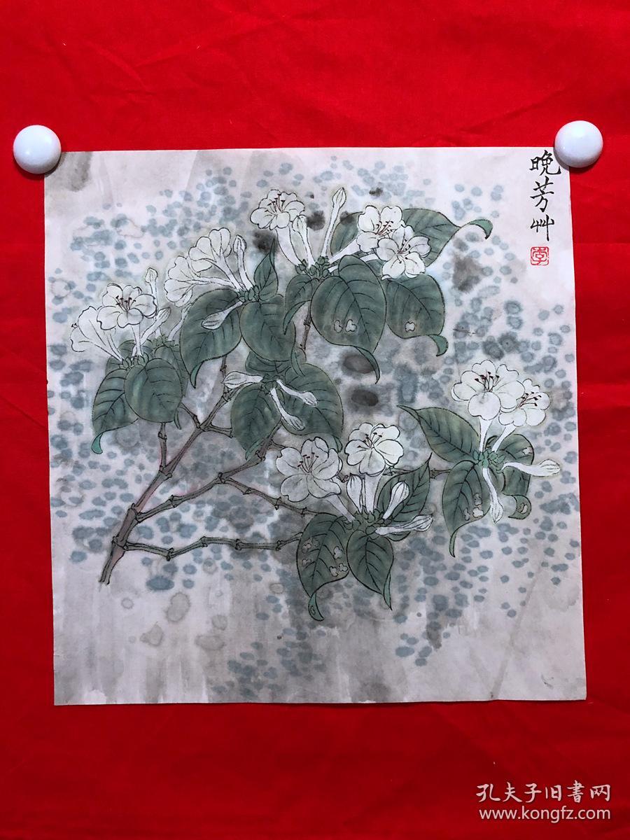 书画11186，【李凤奎（雪堂）】有款工笔花鸟画