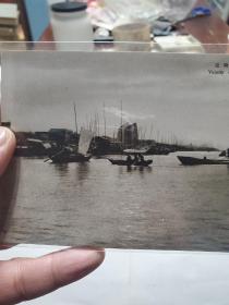 民国日伪时期南昌码头附近明信片一张