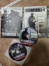 兄弟连DVD 1~5 五碟装全 前两张是裸碟，无外皮