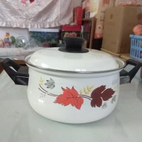 怀旧收藏一七八十年代花卉糖瓷汤锅，影视剧道剧(直径12.5cm高1cm)