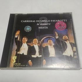 CARRERAS DOMINGO PAVAROTTI in concert  世界三大男高音世纪音乐会 1CD （光碟  因碟片有可复制性，售出概不退换，请谨慎下单！） 兴