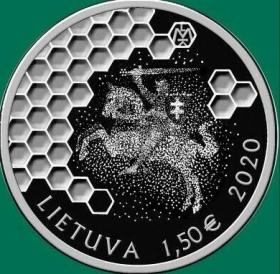 立陶宛2020年采蜂人1.5欧元纪念币