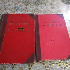中华人民共和国地质部野外记录簿（二册合售）