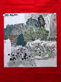 书画11257，【李凤奎（雪堂）】有款山水画