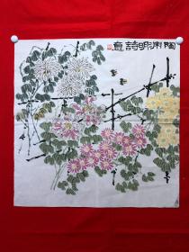 书画11249，【李凤奎（雪堂）】有款花鸟画