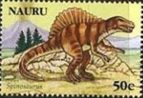 念椿萱 瑙鲁邮票 640 2006年 动物 8-3 恐龙 50分全新