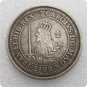 英国 1643 CHARLES I TRIPLE UNITE MILLIONAIRE 银元#1687