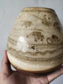 宋代磁州窑鸡心罐一个